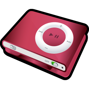 iPod Shuffle Red Icon 300x300 png